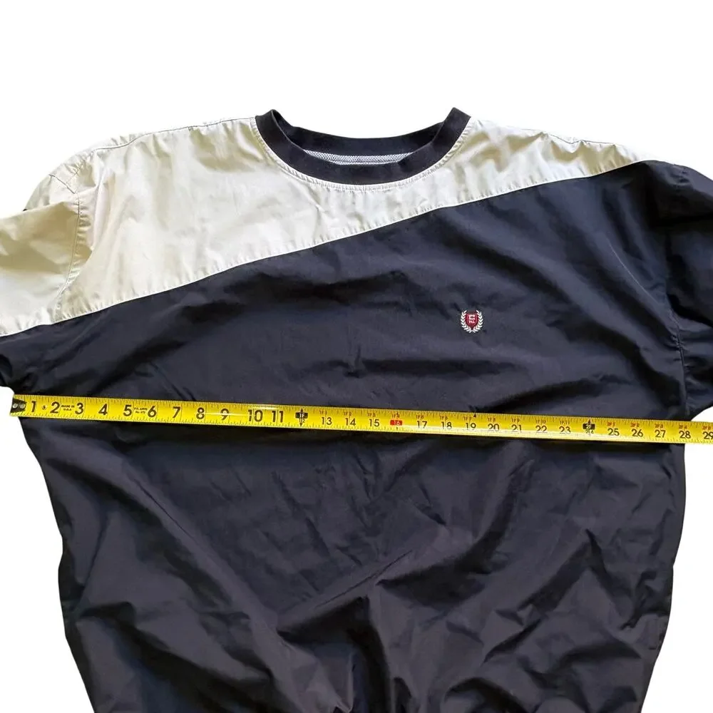 Vintage Chaps Ralph Lauren Golf Men's Windbreaker Blue White Color Block Large